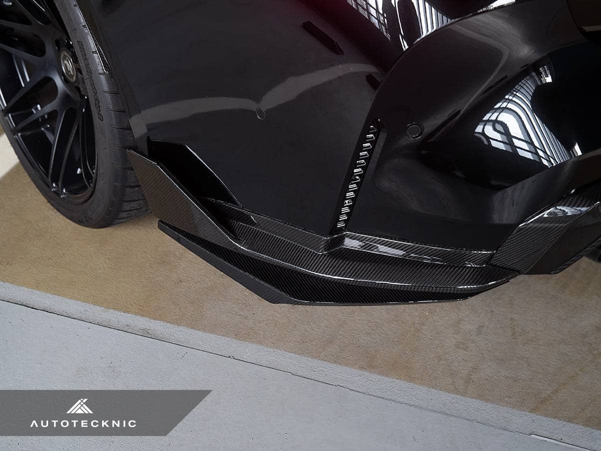 AutoTecknic Dry Carbon Rear Splitter Winglet Set - BMW G80/ G81 M3 | G82/ G83 M4