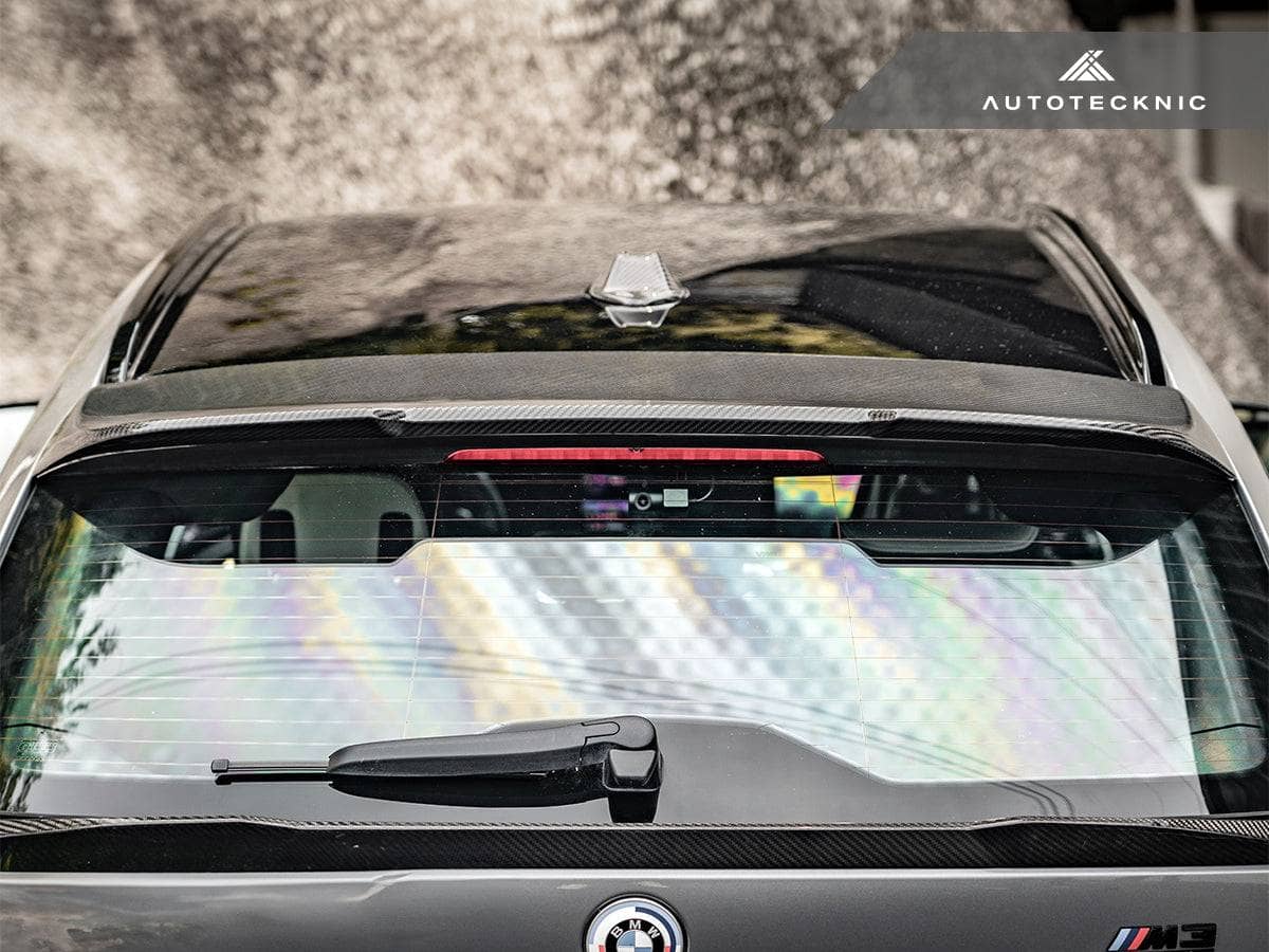 AutoTecknic Dry Carbon Roof Spoiler Add-On - BMW G81 M3