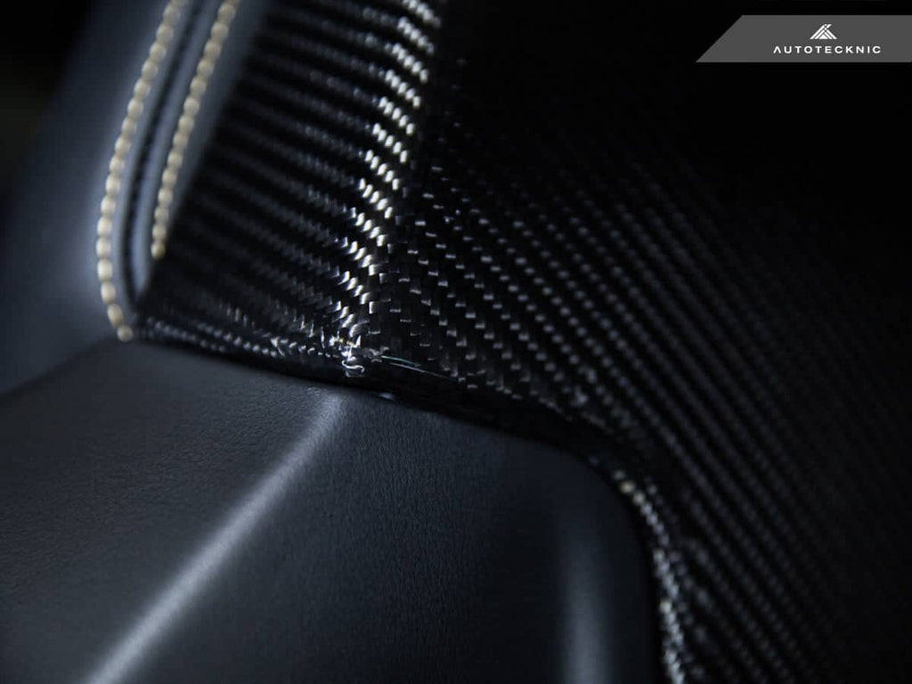 AutoTecknic Dry Carbon Seat Back Cover Set - BMW F91/ F92/ F93 M8