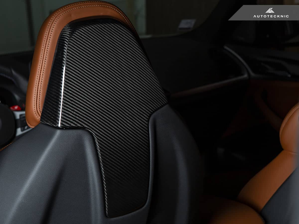 AutoTecknic Dry Carbon Seat Back Cover Set - BMW F97 X3M | F98 X4M