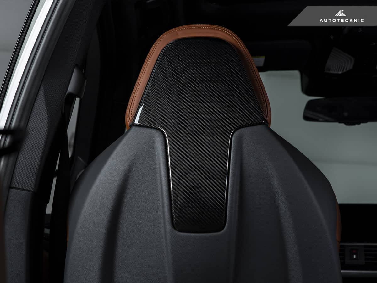 AutoTecknic Dry Carbon Seat Back Cover Set - BMW F97 X3M | F98 X4M