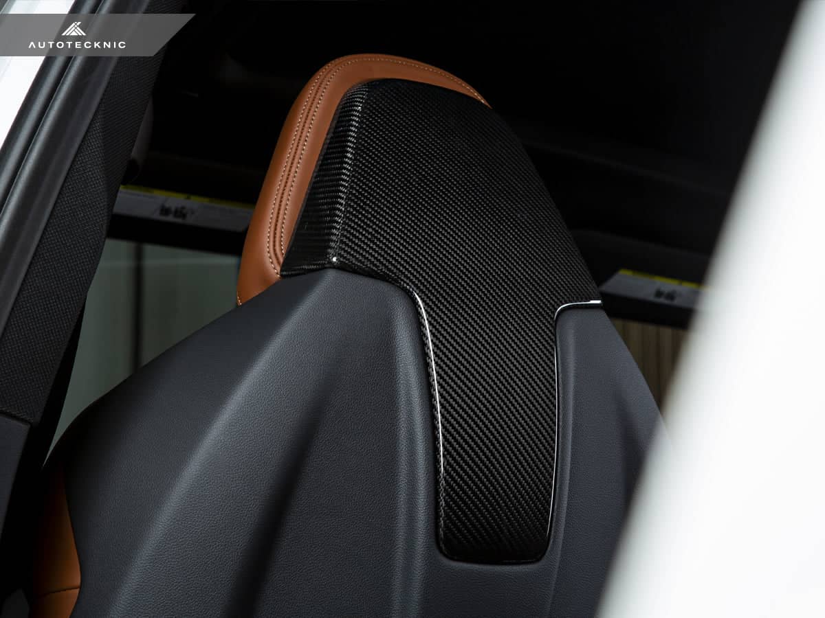 AutoTecknic Dry Carbon Seat Back Cover Set - BMW F97 X3M | F98 X4M