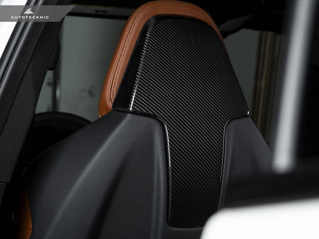 AutoTecknic Dry Carbon Seat Back Cover Set - BMW F97 X3M | F98 X4M
