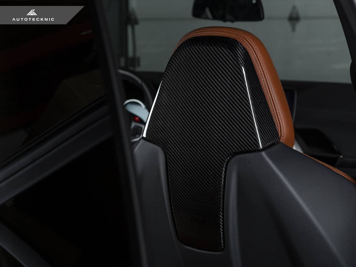 AutoTecknic Dry Carbon Seat Back Cover Set - BMW F97 X3M | F98 X4M