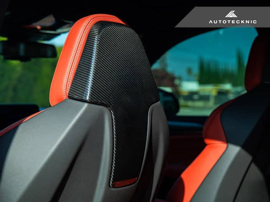 AutoTecknic Dry Carbon Seat Back Cover Set - BMW F97 X3M | F98 X4M