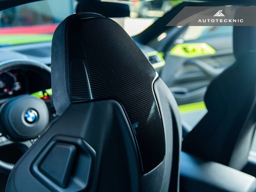 AutoTecknic Dry Carbon Seat Back Cover Set - BMW G80 M3 | G82 M4