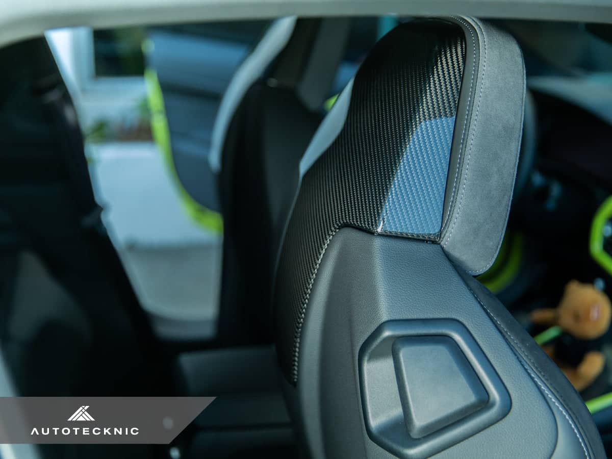 AutoTecknic Dry Carbon Seat Back Cover Set - BMW G80 M3 | G82 M4