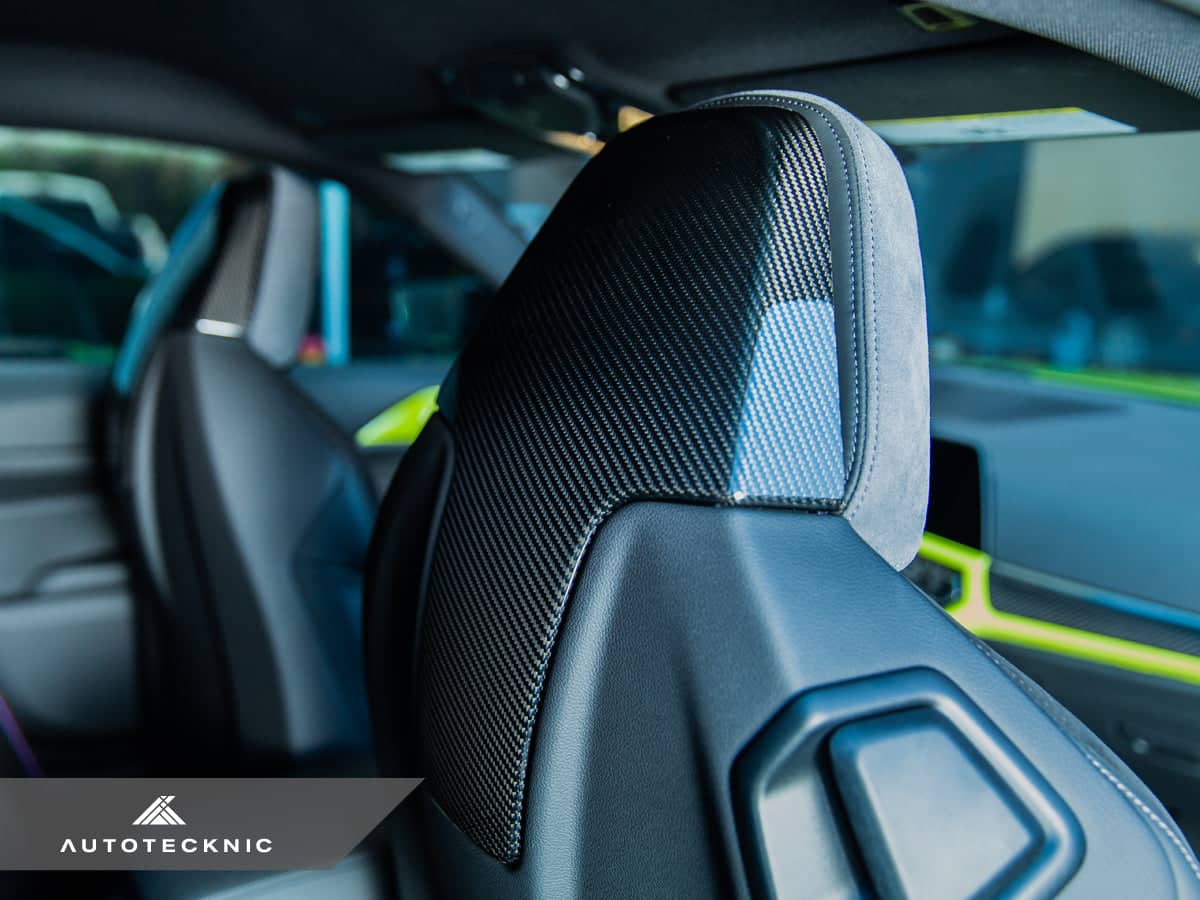 AutoTecknic Dry Carbon Seat Back Cover Set - BMW G80 M3 | G82 M4