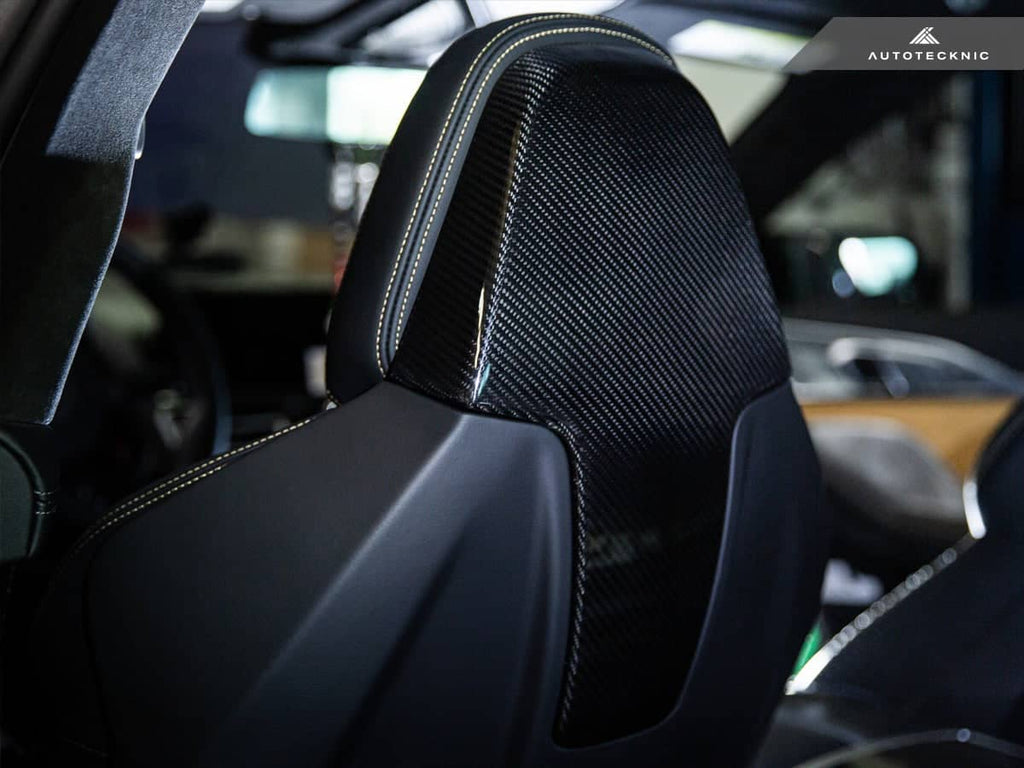 AutoTecknic Dry Carbon Seat Back Cover Set - BMW G87 M2