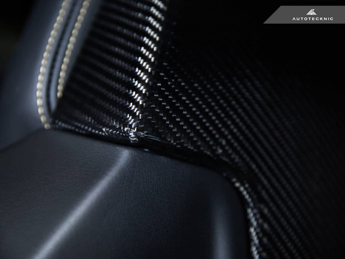 AutoTecknic Dry Carbon Seat Back Cover Set - BMW G87 M2