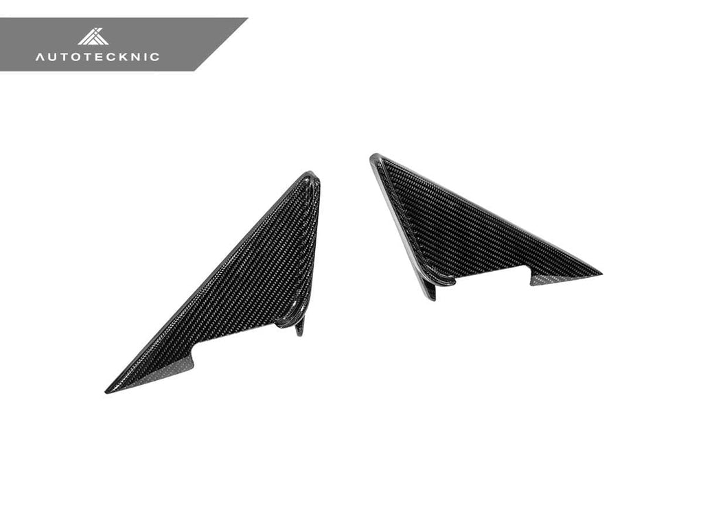 AutoTecknic Dry Carbon Side Mirror Wind Deflector Set - BMW G87 M2