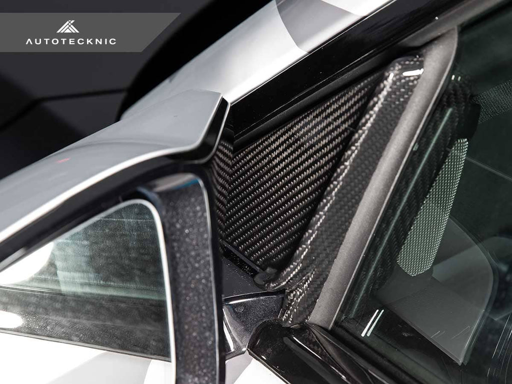 AutoTecknic Dry Carbon Side Mirror Wind Deflector Set - BMW G87 M2