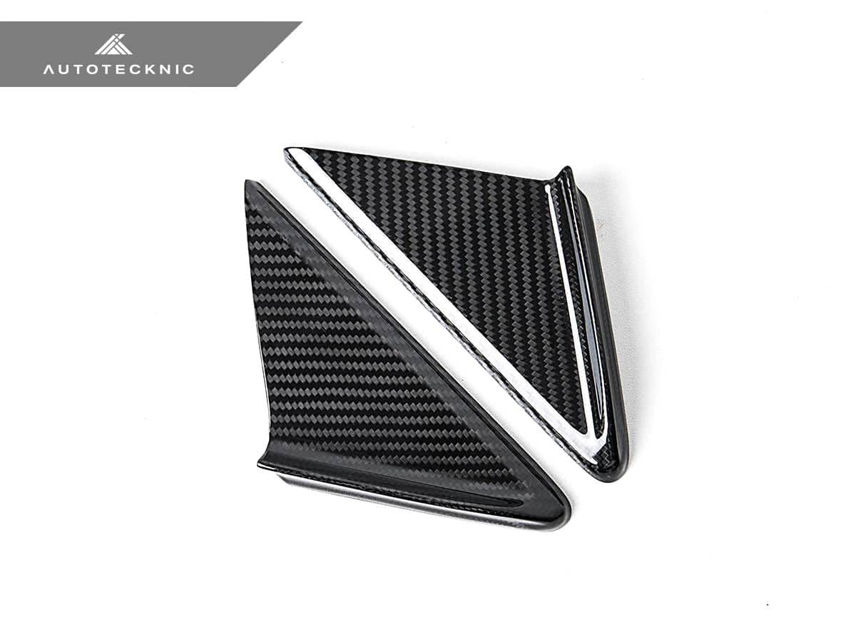 AutoTecknic Dry Carbon Side Mirror Wind Deflector Set - Porsche 911 (991) | 981 Boxster/Cayman | 718 (982)