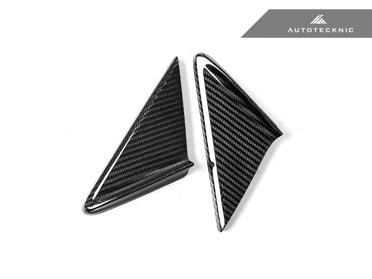 AutoTecknic Dry Carbon Side Mirror Wind Deflector Set - Porsche 911 (991) | 981 Boxster/Cayman | 718 (982)