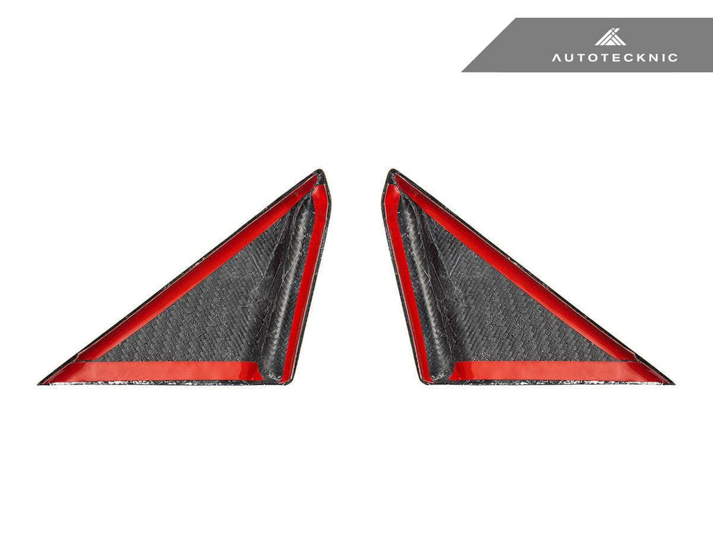 AutoTecknic Dry Carbon Side Mirror Wind Deflector Set - Porsche 992