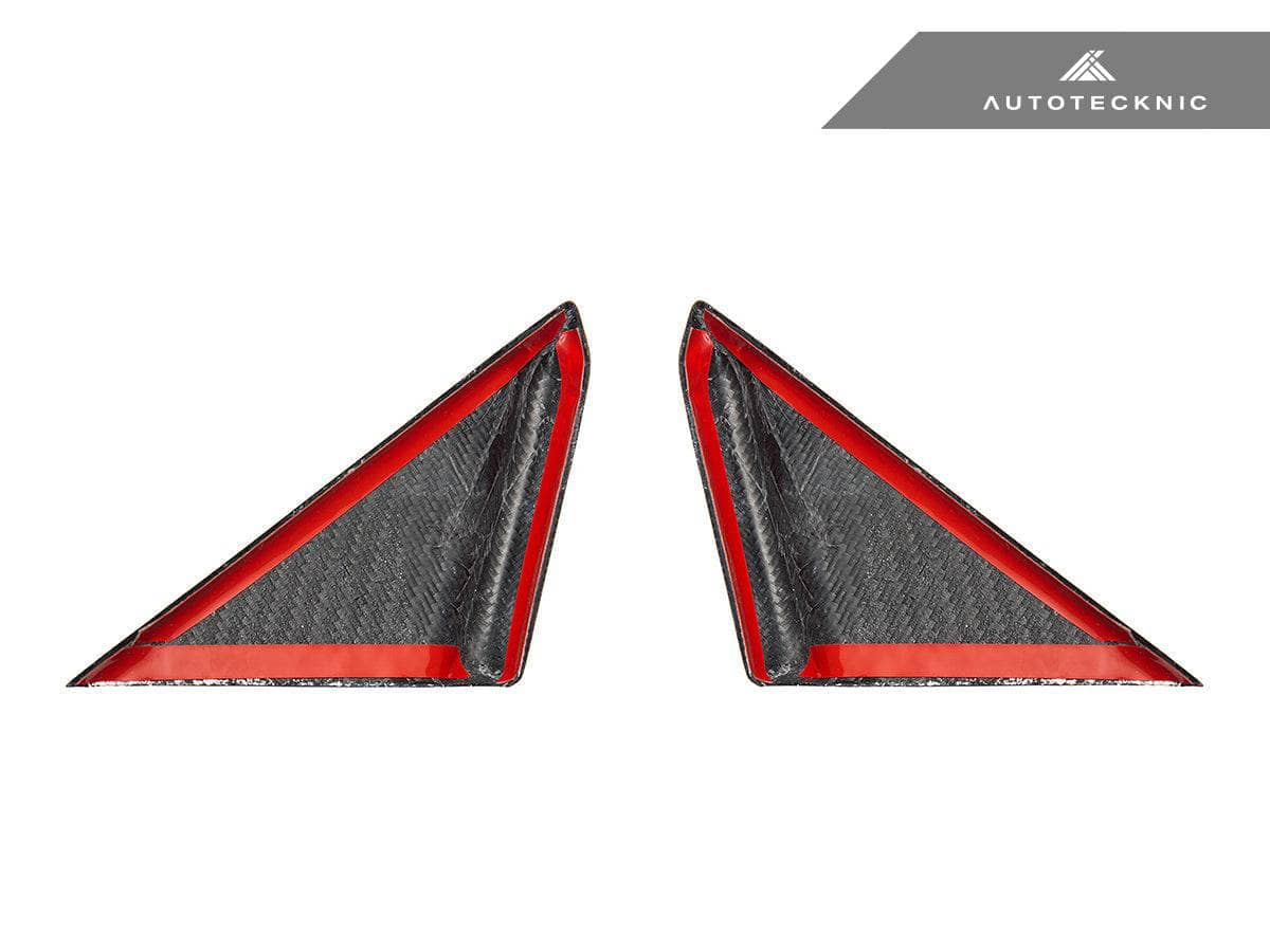 AutoTecknic Dry Carbon Side Mirror Wind Deflector Set - Porsche 992