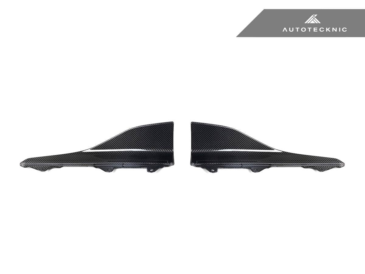 AutoTecknic Dry Carbon Side Skirt Winglet Set - BMW F87 M2