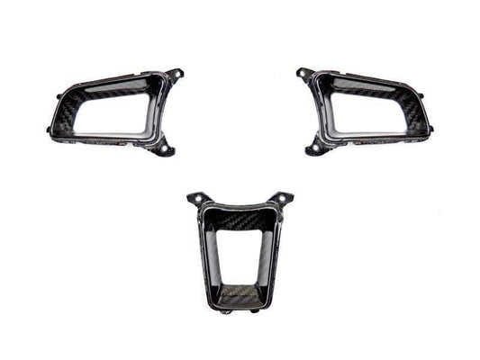 AutoTecknic Dry Carbon Steering Wheel Spoke Trim Set - Porsche 991/ 981/ 718