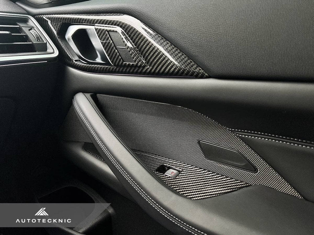 AutoTecknic Dry Carbon Window Switch Panel Trim Set - BMW G82 M4