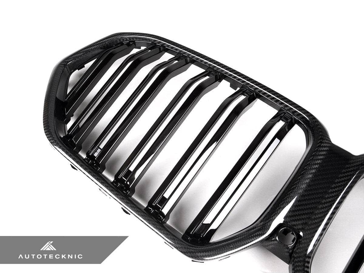 AutoTecknic Dual-Slat Carbon Fiber Front Grille - BMW G06 X6 LCI
