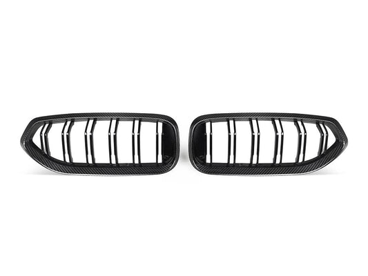 AutoTecknic Dual-Slat Carbon Fiber Front Grille Set - BMW G29 Z4