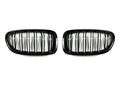 AutoTecknic Dual-Slat Glazing Black Front Grille Set - BMW F10 5-Series | M5
