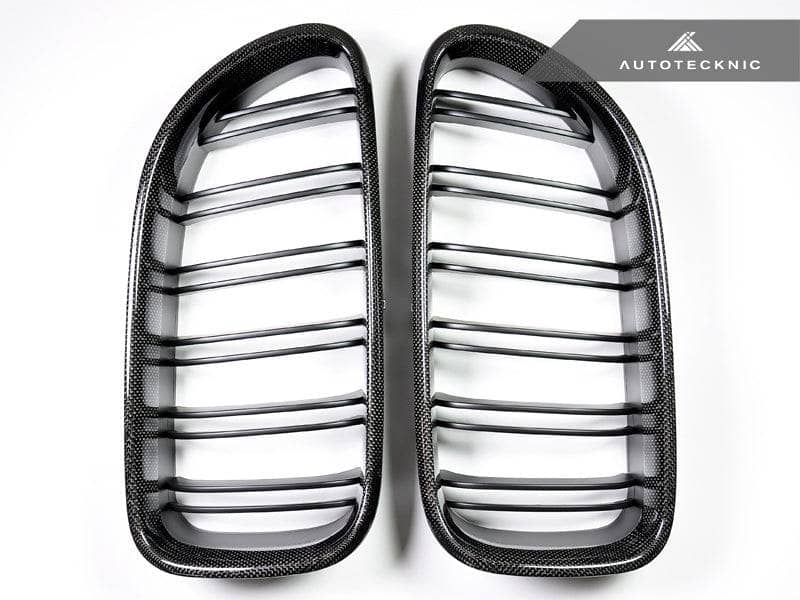 AutoTecknic Dual-Slats Carbon Fiber Front Grille Set - BMW F06 Gran Coupe | F12 Coupe | F13 Cabrio | 6-Series & M6