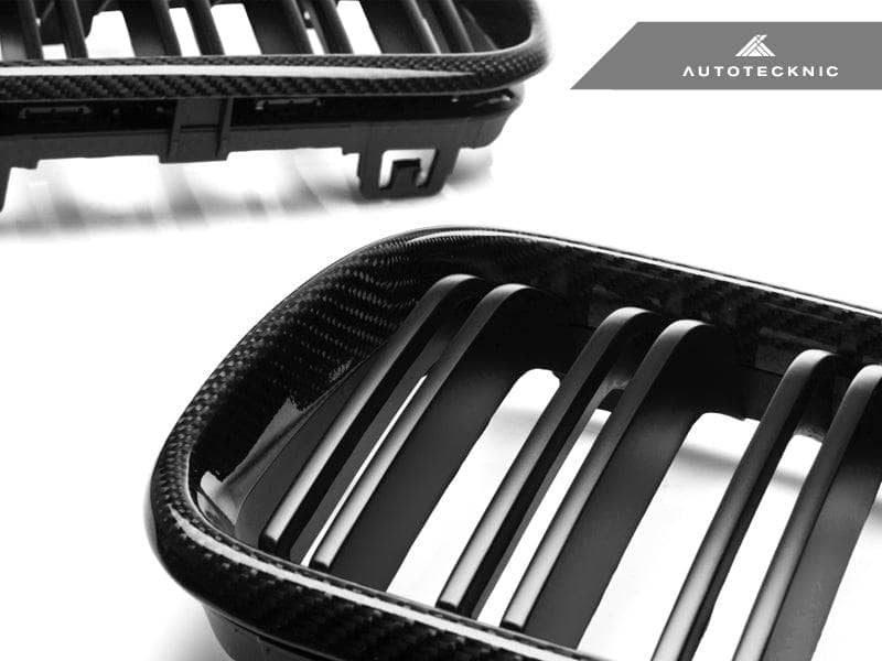 AutoTecknic Dual-Slats Carbon Fiber Front Grille Set - BMW F87 M2 | F22 2-Series