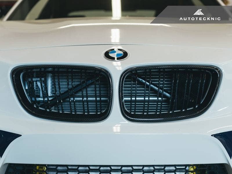 AutoTecknic Dual-Slats Carbon Fiber Front Grille Set - BMW F87 M2 | F22 2-Series
