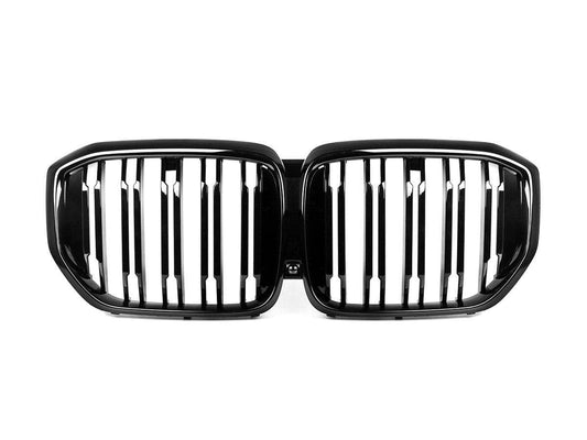 AutoTecknic Dual-Slats Gloss Black Front Grille - BMW G05 X5 Pre-LCI