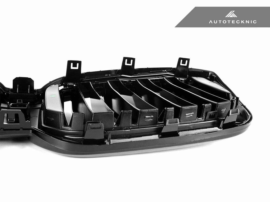 AutoTecknic Dual-Slats Gloss Black Front Grille - BMW G01 X3 | G02 X4 LCI