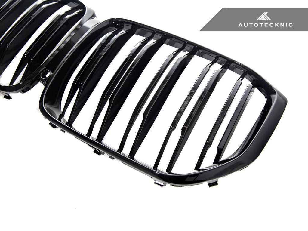 AutoTecknic Dual-Slats Gloss Black Front Grille - BMW G05 X5 Pre-LCI