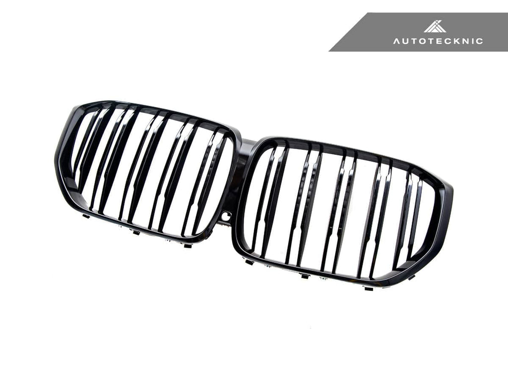 AutoTecknic Dual-Slats Gloss Black Front Grille - BMW G05 X5 Pre-LCI