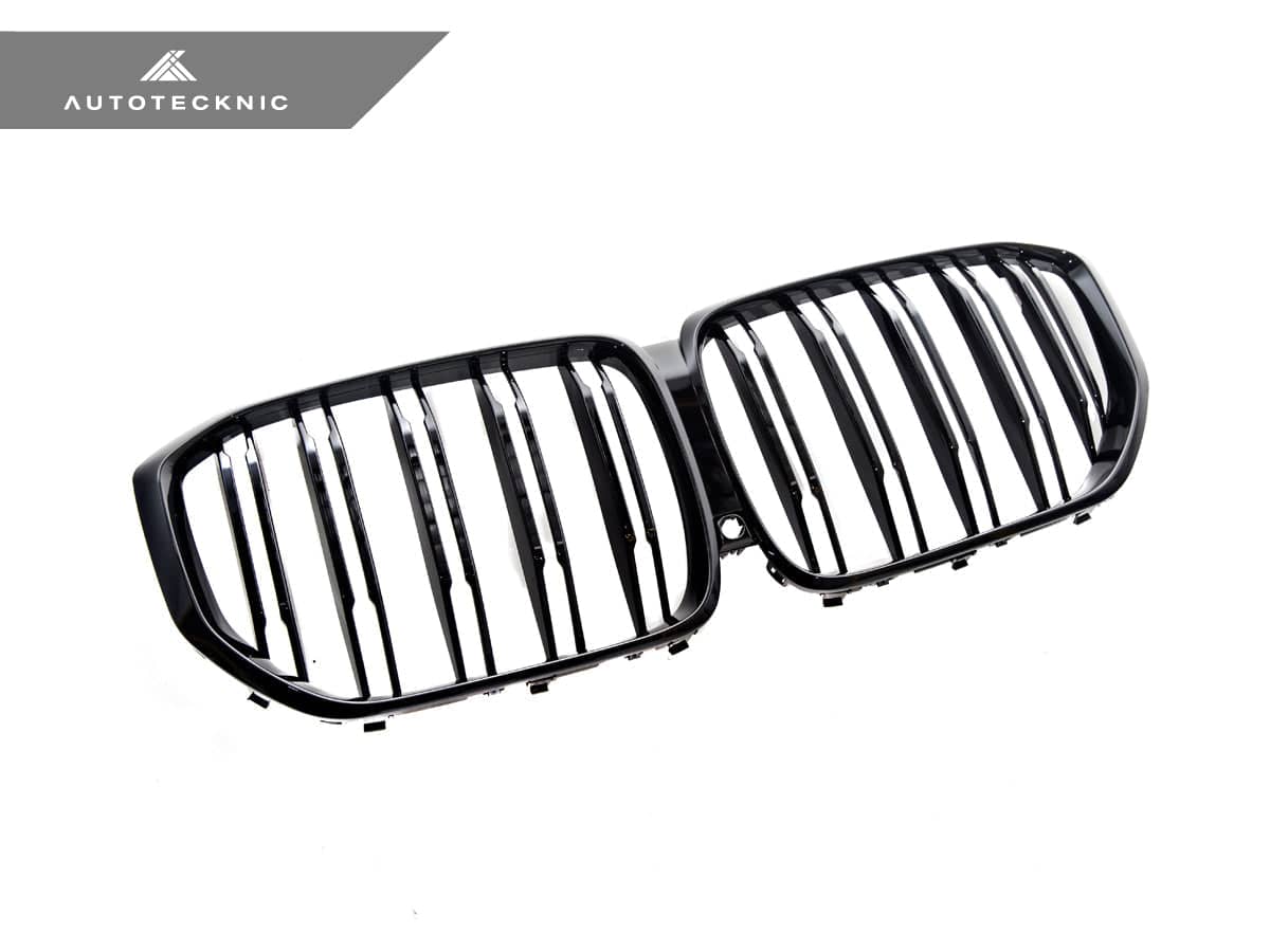 AutoTecknic Dual-Slats Gloss Black Front Grille - BMW G05 X5 Pre-LCI