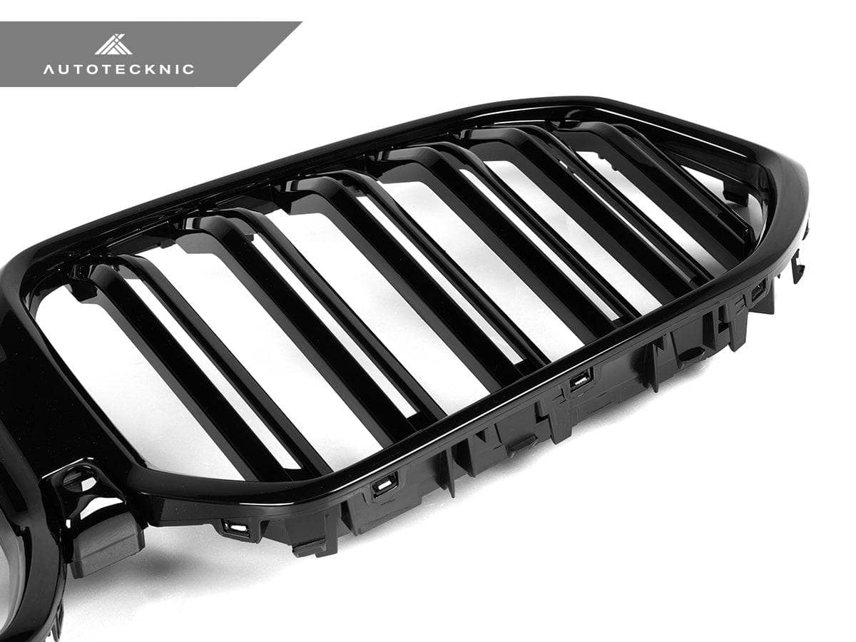 AutoTecknic Dual-Slats Gloss Black Front Grille - BMW G06 X6 LCI