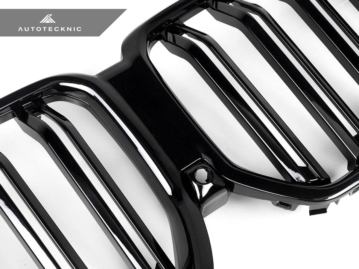 AutoTecknic Dual-Slats Gloss Black Front Grille - BMW G06 X6 LCI