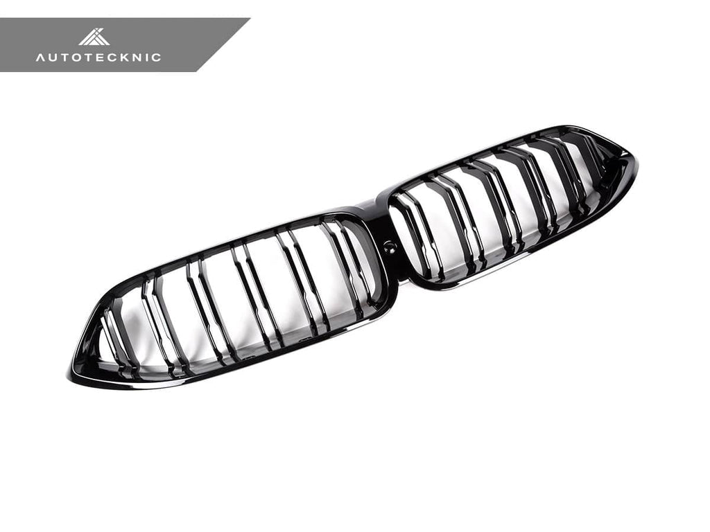 AutoTecknic Dual-Slats Gloss Black Front Grille - BMW G14/ G15/ G16 8-Series