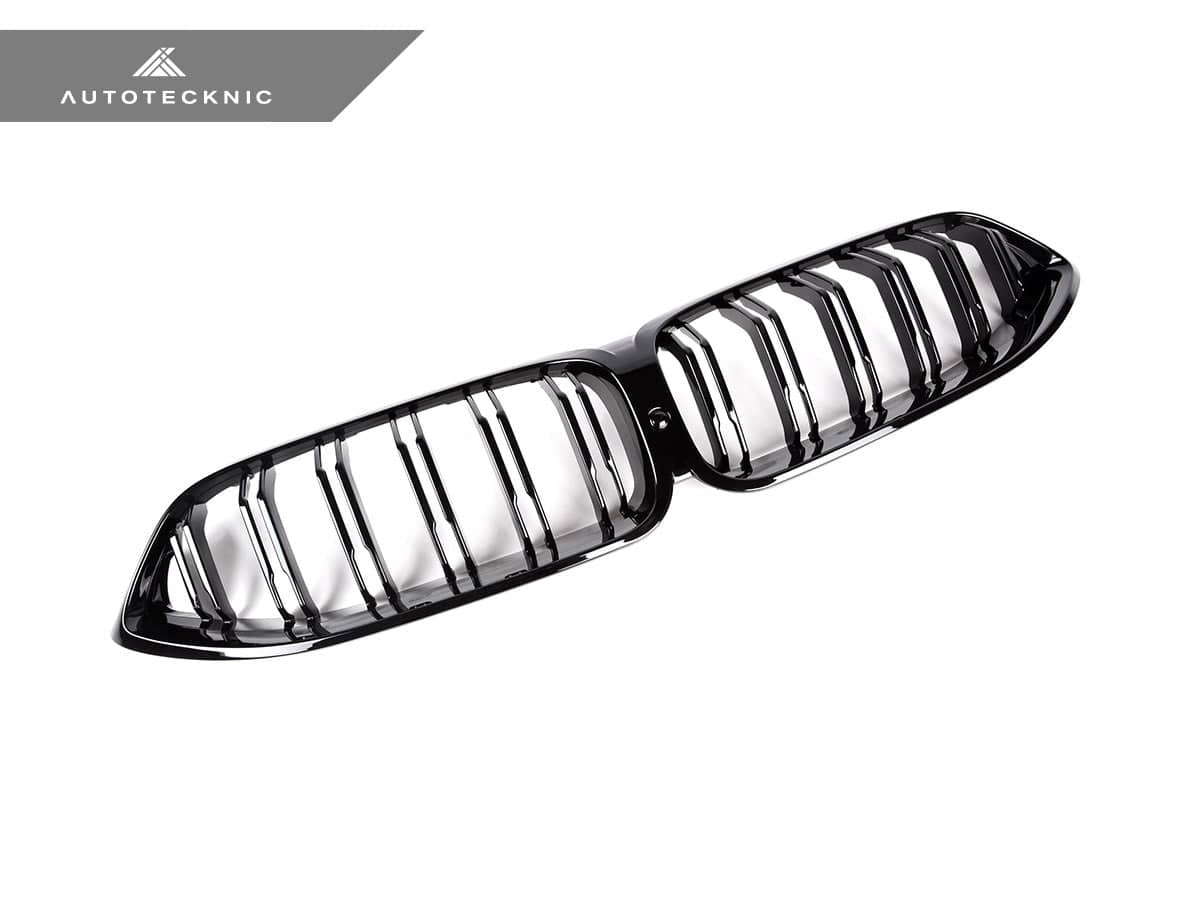 AutoTecknic Dual-Slats Gloss Black Front Grille - BMW G14/ G15/ G16 8-Series