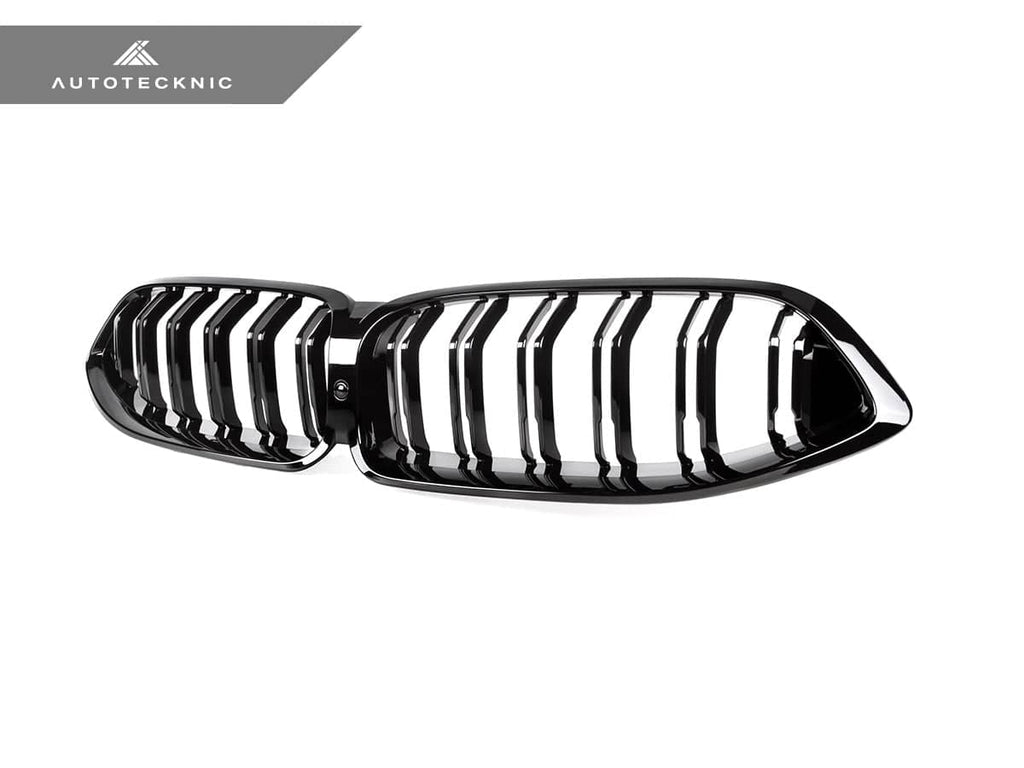 AutoTecknic Dual-Slats Gloss Black Front Grille - BMW G14/ G15/ G16 8-Series