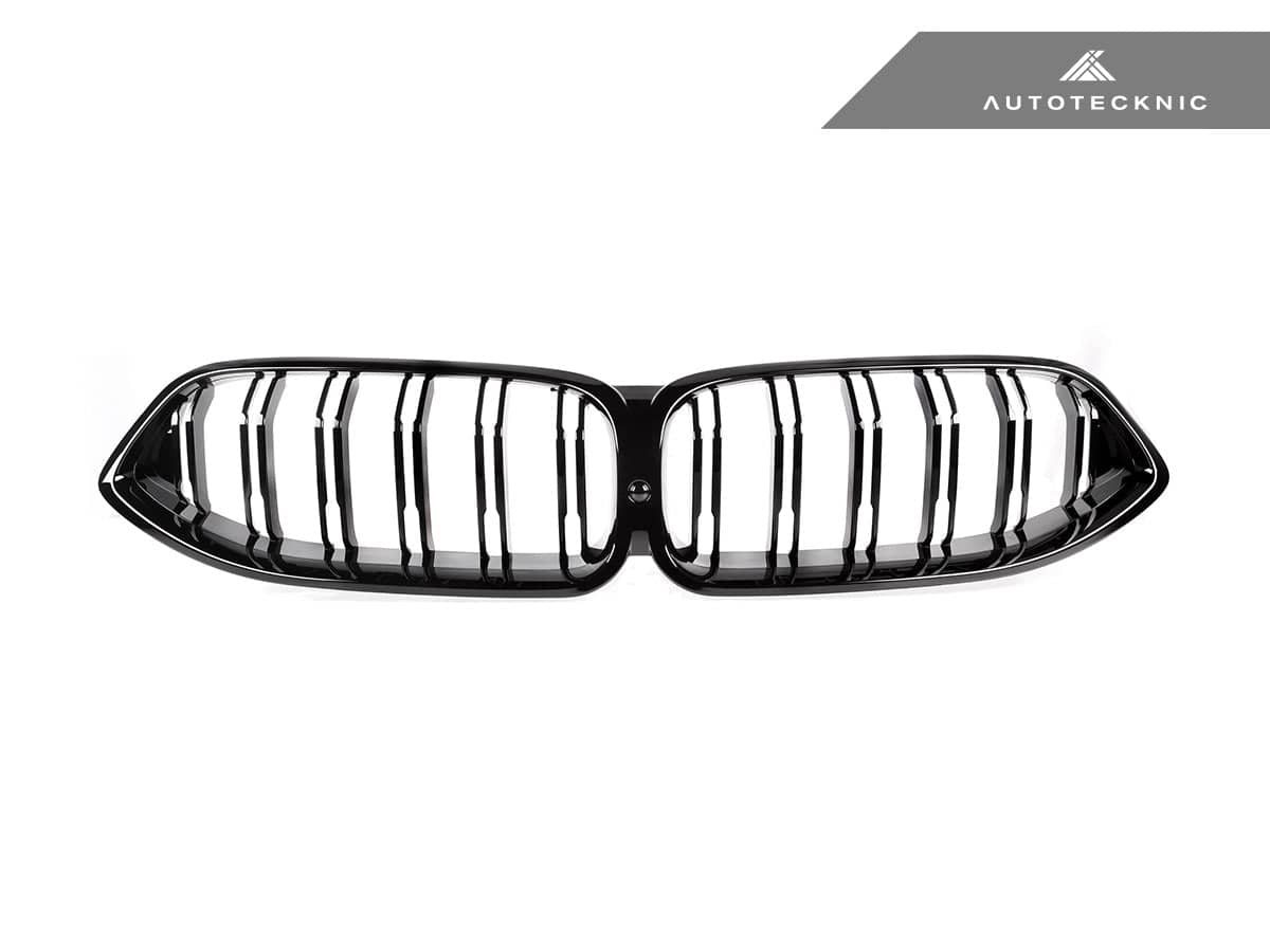AutoTecknic Dual-Slats Gloss Black Front Grille - BMW G14/ G15/ G16 8-Series
