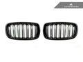 AutoTecknic Dual-Slat Glazing Black Front Grille Set - F15 X5 | F85 X5M & F16 X6 | F86 X6M