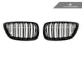 AutoTecknic Dual-Slat Glazing Black Front Grille Set - F22 2-Series | F87 M2