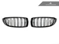 AutoTecknic Dual-Slat Glazing Black Front Grille Set - F32/ F36 4-Series | F80 M3 | F82 M4