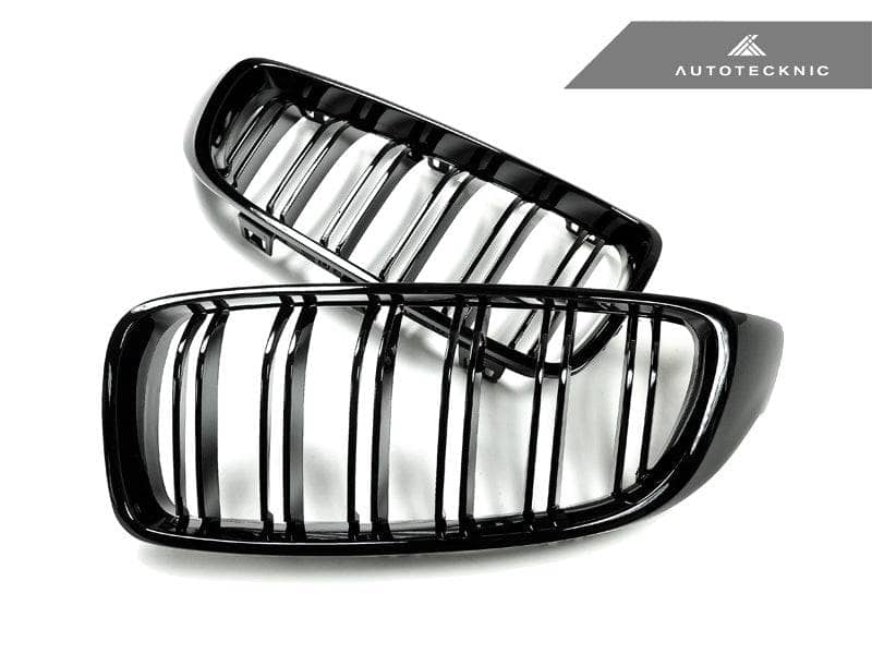 AutoTecknic Dual-Slat Glazing Black Front Grille Set - F32/ F36 4-Series | F80 M3 | F82 M4