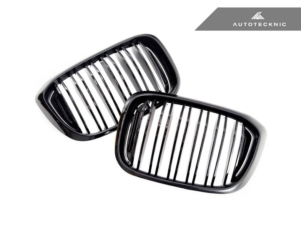 AutoTecknic Dual-Slats Gloss Black Front Grille Set - BMW G01 X3 | G02 X4 Pre-LCI