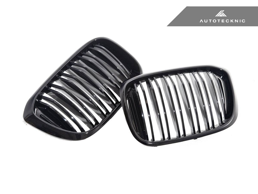 AutoTecknic Dual-Slats Gloss Black Front Grille Set - BMW G01 X3 | G02 X4 Pre-LCI