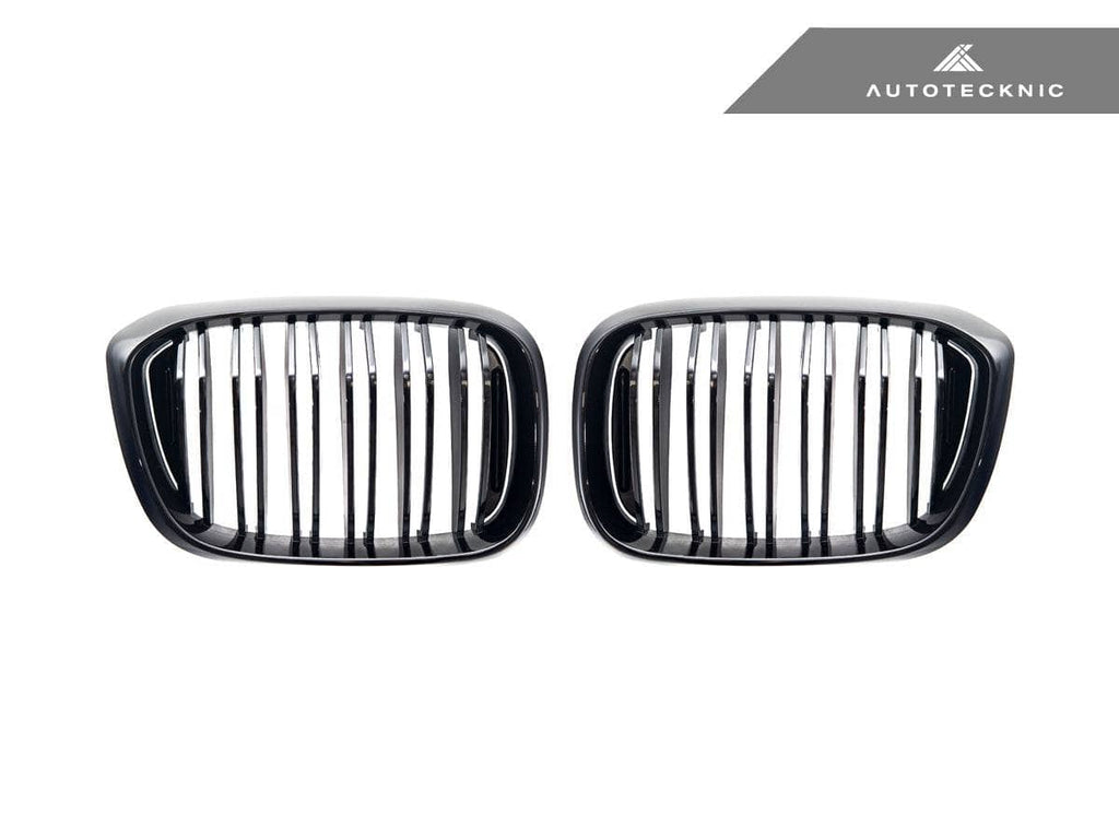 AutoTecknic Dual-Slats Gloss Black Front Grille Set - BMW G01 X3 | G02 X4 Pre-LCI