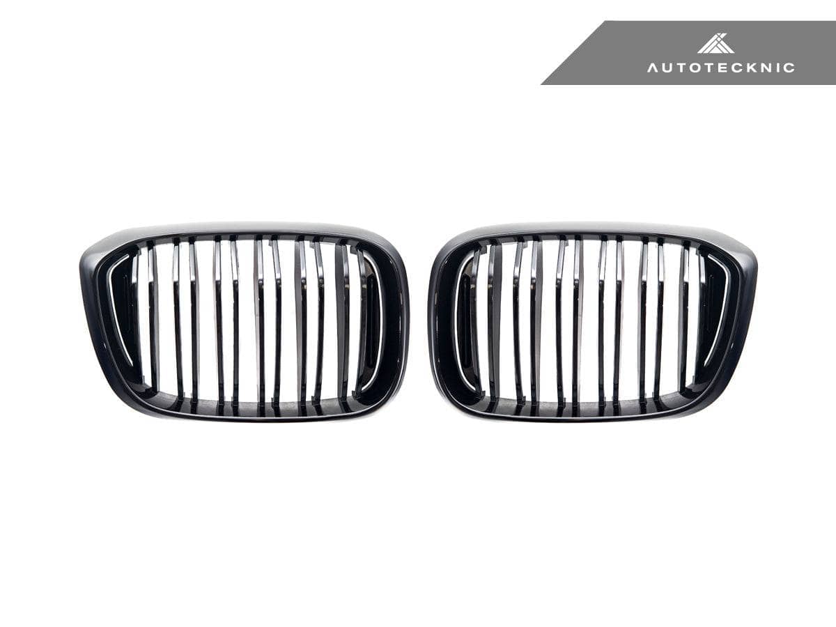 AutoTecknic Dual-Slats Gloss Black Front Grille Set - BMW G01 X3 | G02 X4 Pre-LCI