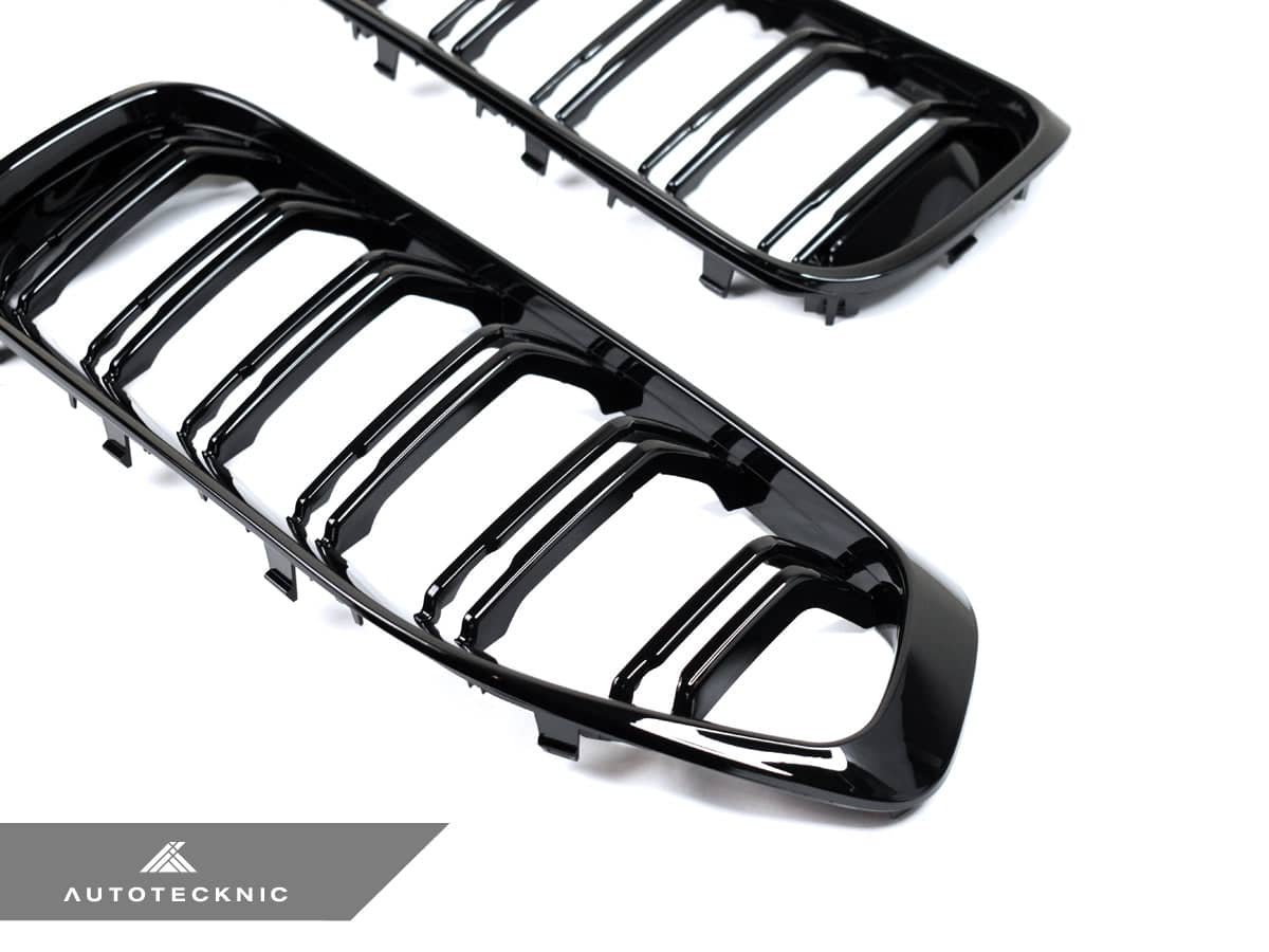 AutoTecknic Dual-Slat Glazing Black Front Grille Set - BMW G29 Z4
