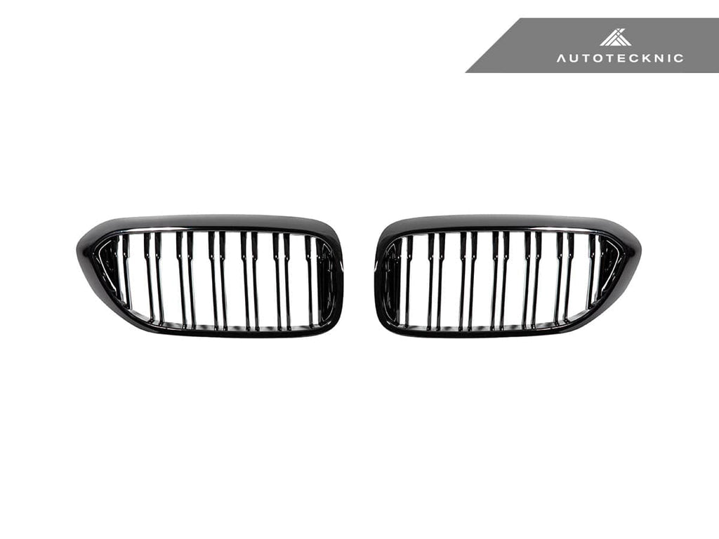 AutoTecknic Dual-Slat Glazing Black Front Grille Set - BMW G30 5-Series Pre-LCI